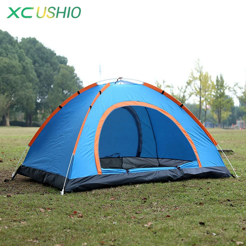 

Outdoor Automatic Tent 2 People Single Layer 1.4KG Waterproof Camping Tent for Hiking Fishing Trekking Beach UV Protection Tent