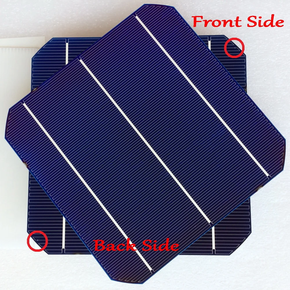 6,45 Вт/шт. моно солнечная батарея новейшая Двусторонняя 156 мм монокристаллическая моно Кремниевая солнечная батарея новая высокая эффективность класс А