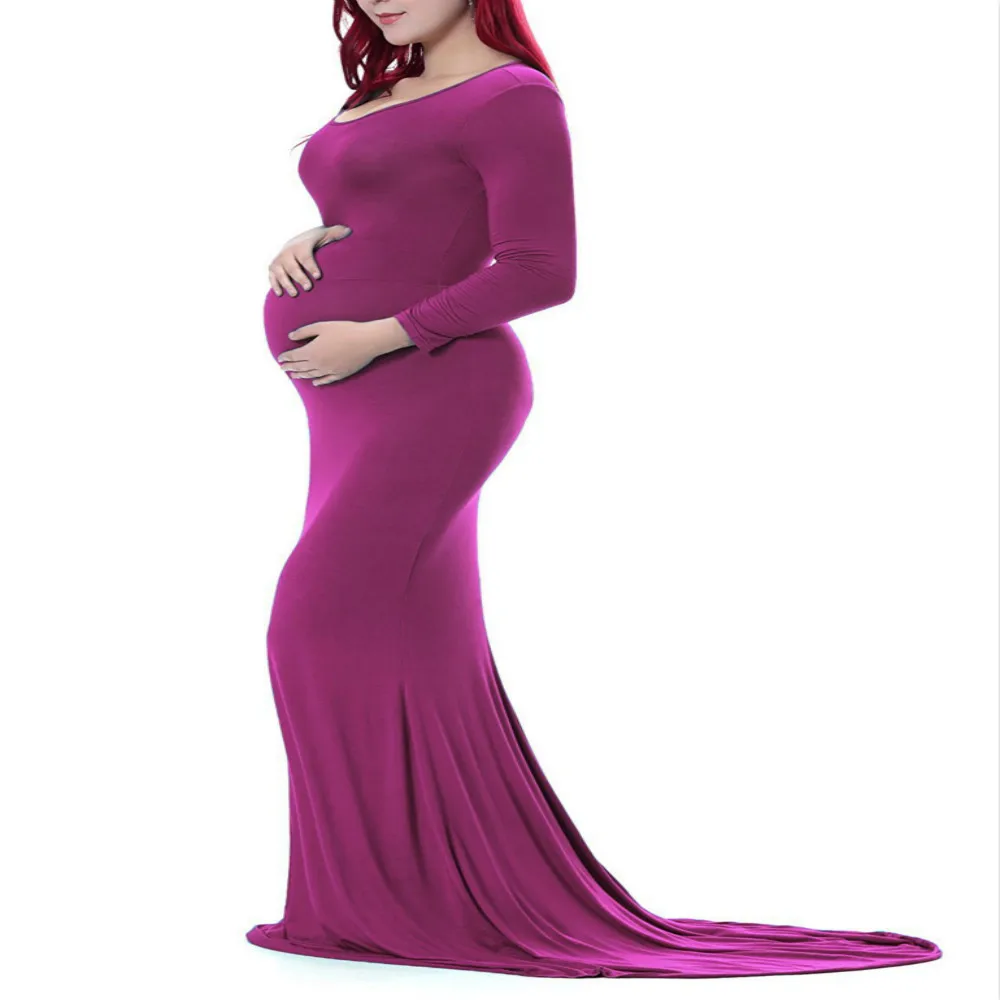 

Maternity Photography Props Pregnancy Clothes Maxi Maternity Dresses For Photo Shoot Cotton Long Pregnant Dress Vestidos