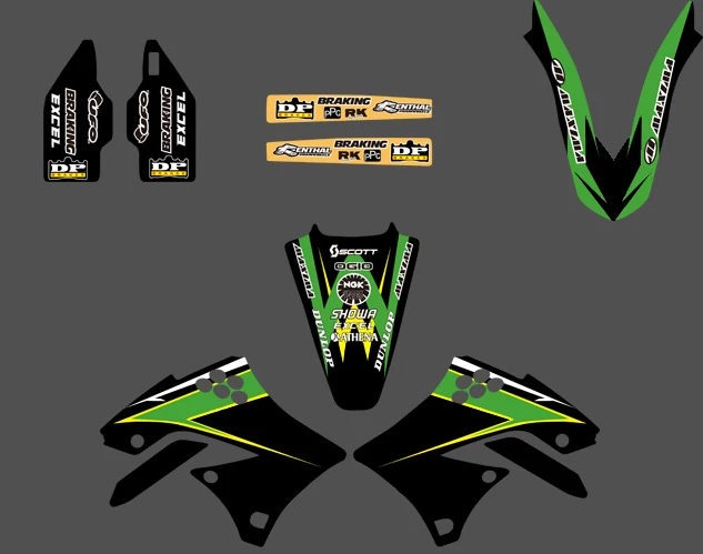 Наборы наклеек для Kawasaki KX450F KXF450 2009 2010 2011 2012 KX 450F KXF 450|sticker kit|decal kitdecal graphics |