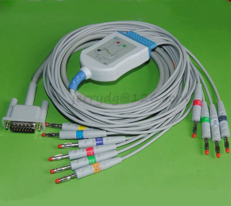 Совместимый 12 канальный электрокардиограммный кабель для ЭКГ Bionet BTL CardioTech morтара