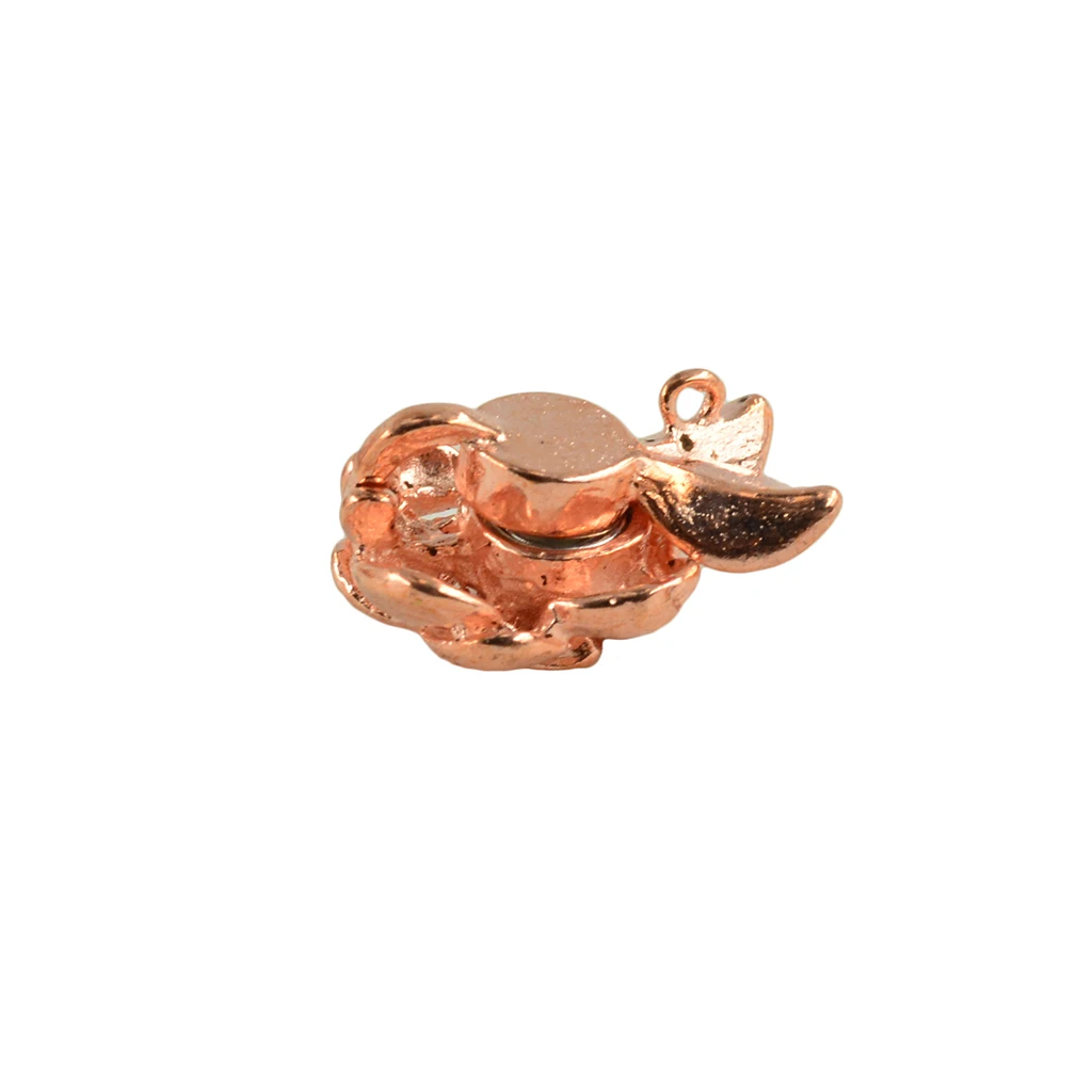 Pack Of 5 Rose Gold Flower Magnetic Clasps for Jewelry Necklace Bracelet 22 x 14 mm