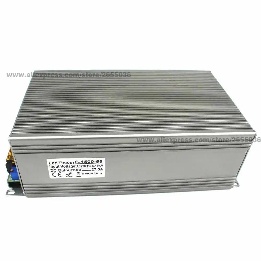 Регулируемый DC55V выключатель питания 27 3a 1500 Вт трансформаторы драйвера 110 В 220