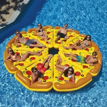 180 см летние надувные пиццы ряд цвет плавающая кровать игрушки для бассейна поплавки плот воздушные матрасы портативный коврик диваны пляжные игрушки