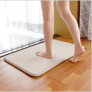 

Soft Cozy Thickening Coral Velvet Rug Area Rug Non-slip Absorbent Bathroom Floor Mats Brown Gray Bath Mat Perfect Doormats