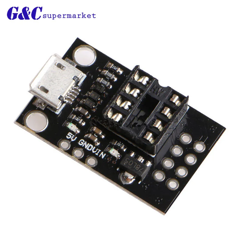 ATtiny13A/ATtiny25/ATtiny45/ATtiny85 Подключаемая плата для программирования развития