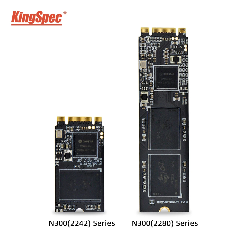 KingSpec m.2 sata 2 ТБ ssd 64 ГБ 128 256 2242 мм NGFF SSD 512 ГБ 1 ТБ N300 серии 2280 мм M2 SATA NGFF жесткий диск для ноутбука, настольного компьютера, ПК