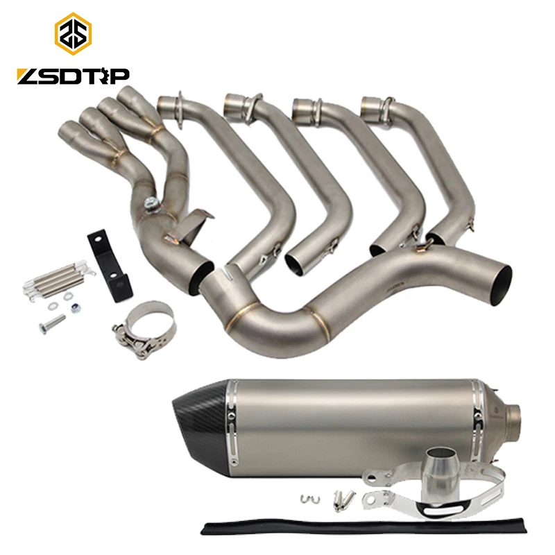 ZSDTRP CBR650 Motorcycle Full Exhaust Systems with Sensor for Honda