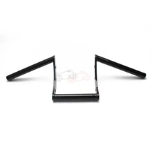 Мотоцикл черный сталь Custom" 25 мм Z бар высокий руль откатная рукоятка для Harley Sportster Chopper Bobber Softail Dyna