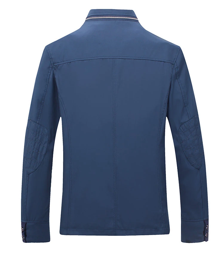 DIMUSI, весенне-осенняя мужская куртка-бомбер, деловые куртки со стоячим воротником, мужская верхняя одежда, ветровка на молнии, приталенное пальто, L-4XL, TA08