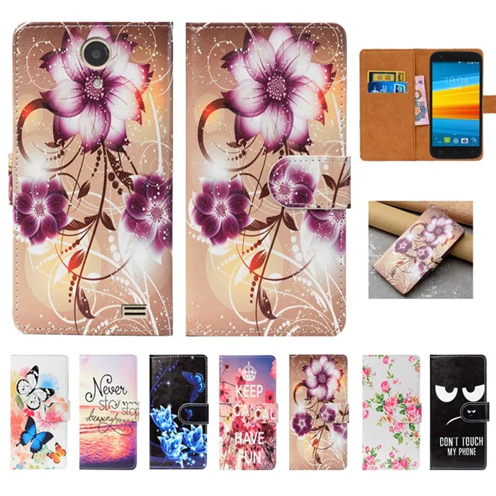 For DEXP Ixion ES1050 Case High Quality Pu Leather 5.0&quot Flip Wallet Back Cover Book | Мобильные телефоны и аксессуары