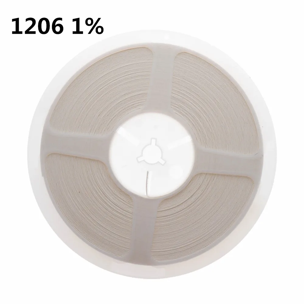 5000 шт./лот 1206 1% SMD резистор 0 01-0 091r 1r-0 91r 0R 1R-9.76R 10R-10M в катушке фиксированный с чипом |