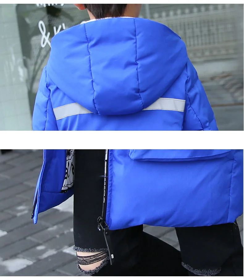 2017 High Quality Hooded Thick Boys Winter Down Coats For Kids Big Pocket Jackets Girls Clothes Children Tops Outerwear Clothing (2)