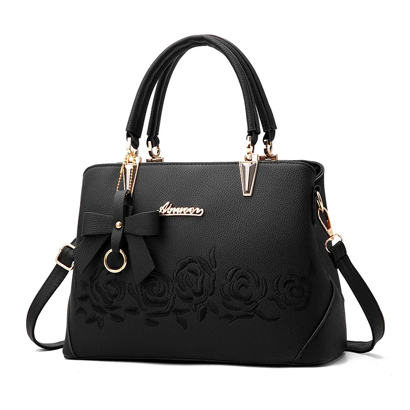 Aliwood أوروبا أزياء المرأة حقائب السيدات الجلود حقيبة كتف عالية الجودة حقيبة ساع الإناث Crossbody حقيبة مع القوس