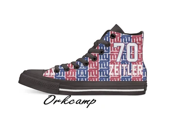 

New York Football Player Zeitler High Top Canvas Shoes Custom Walking shoes