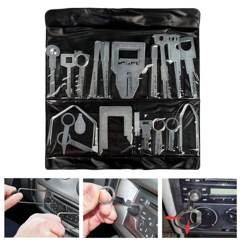 

38 x Universal car stereo release removal keys tool CD radio head unit For Audi