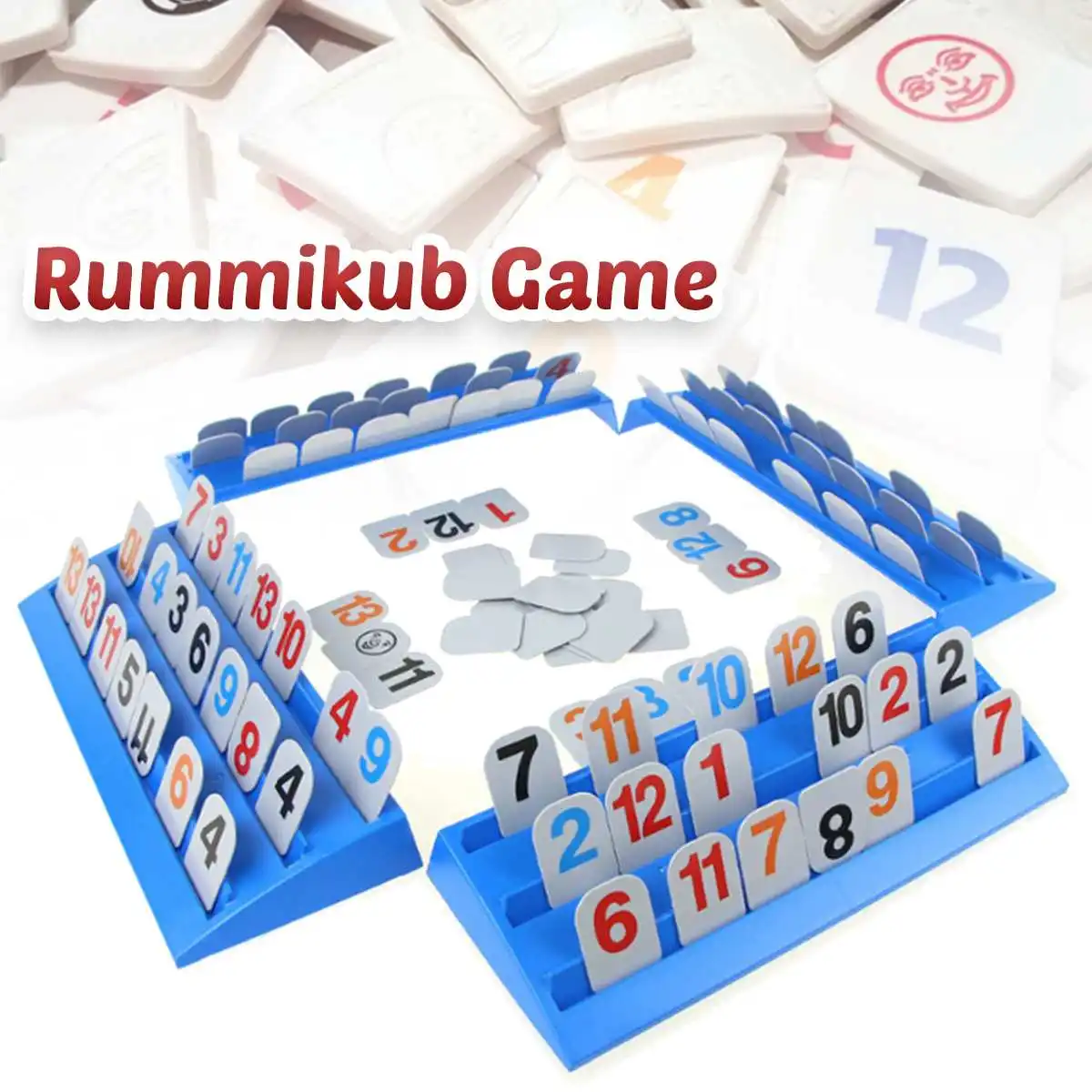 Rummikub игровая карточная оригинальная портативная плитка для путешествий настольные игры 106 плитки семейный образовательный подарок когнитивные карточки цифровой обучающий