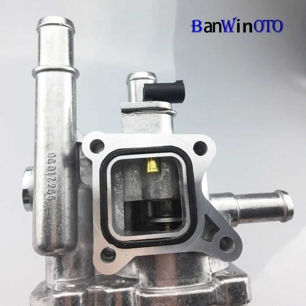 Capa para Chevrolet Aveo com Sensor 55579951 de Alumínio do Motor de Refrigeração Termostato Habitação Assembléia Cruze Sonic 251922 251919928 12 Termostatos e peças