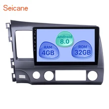 Seicane 10.1 inch Multimedia Player 8 core Android 8.0 GPS Radio 4G 32G for 2006-2011 HONDA CIVIC LHD support 4G WIFI DVR OBD2