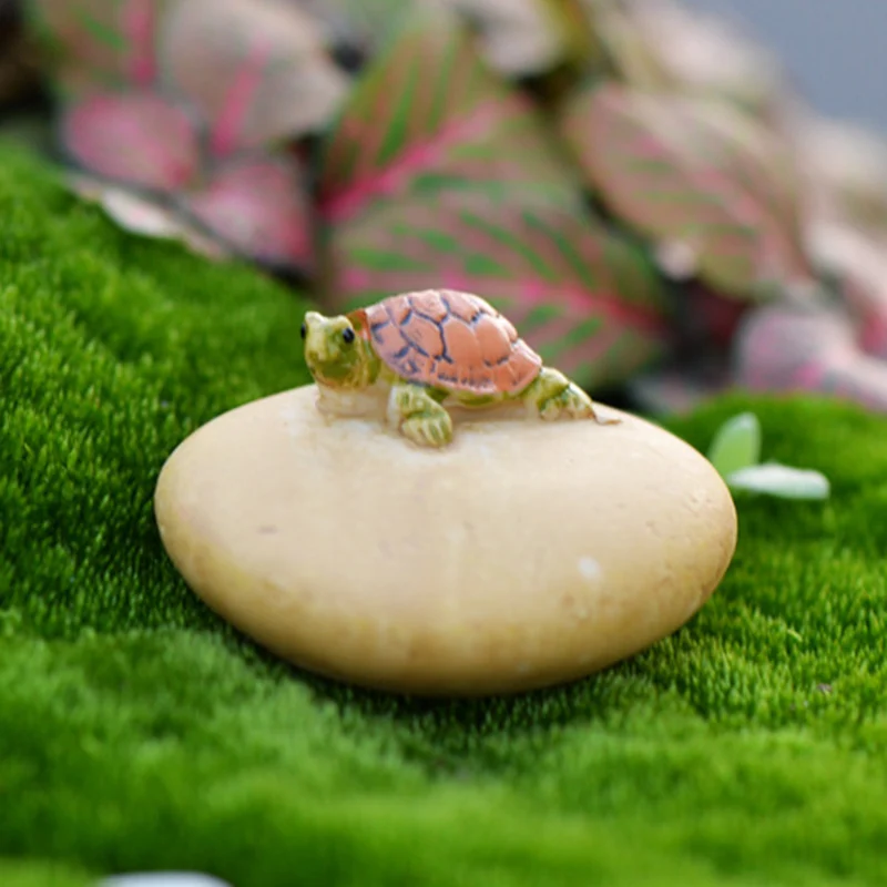 ZOCDOU 1 шт. камень рок морская черепаха маленькая статуя украшения аксессуары миниатюрные детские фигурки