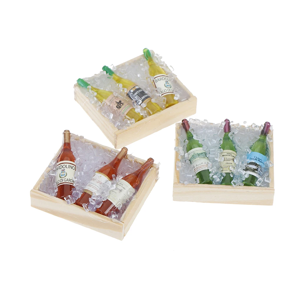 MagiDeal 6 Pieces Wine Bottles Model 1//12 Dollhouse Miniature Accessories