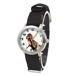 3D Dinosaur Children Watches High Quality Kids Children Boy Girl Fabric Nylon Strap Cartoon Watches Student Wristwatch
