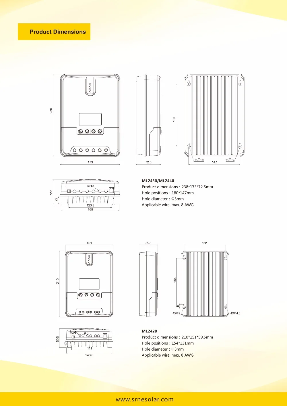 SRNE 20A MPPT ML2420 ЖК-дисплей 12 В 24 В Авто Солнечная батарея для телефона регулятор зарядного устройства с температурным кабелем и RS232 BT-1 RM-5