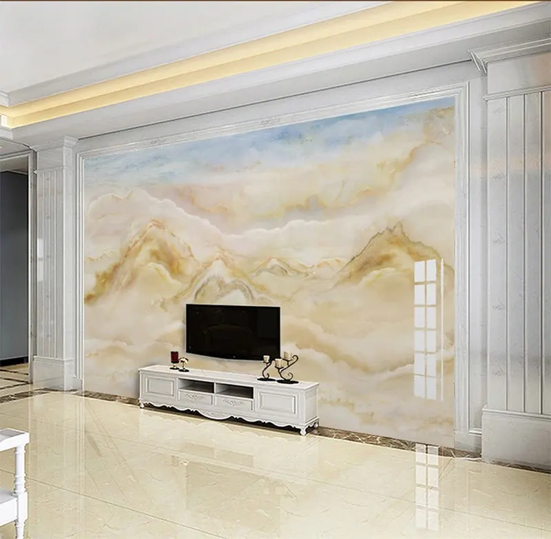 

Home Decor Living Room Wall Covering Custom 3d Mural Wallpaper Marble Pattern TV Background 3D Mural Wall Paper