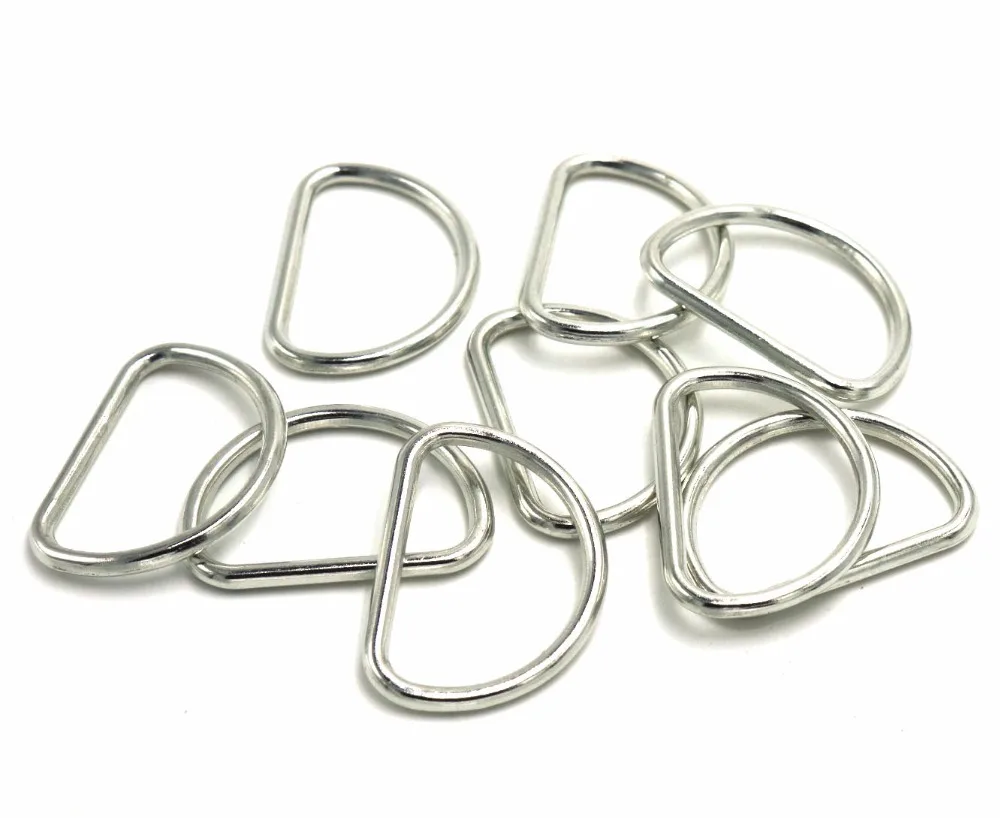 

(10 pieces/lot) 30mm Metal D-shaped buckle. metal D buckle. D ring. Semicircle button. Bags mountaineering backpack accessories