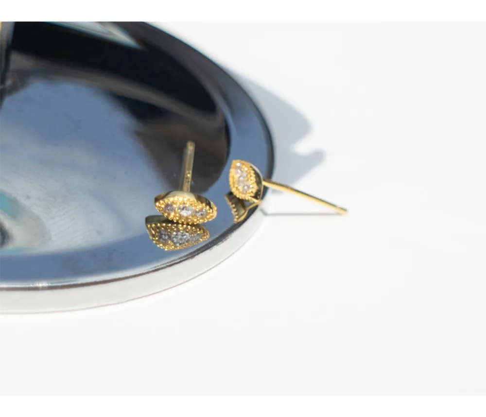Серьги из стерлингового серебра 925 пробы, стильные серьги-гвоздики с цирконием, женские серебряные ювелирные изделия для ушей