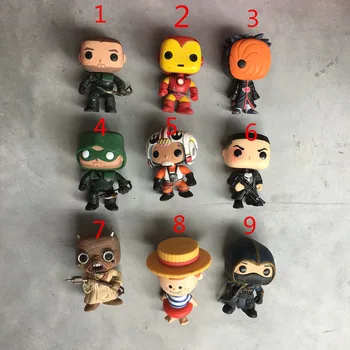 

Funko POP Imperfect Arrow Green, Iron Man, Tobi, Star Wars, Freddy, Assassin Action Figure Collectible Model Loose Toy No box