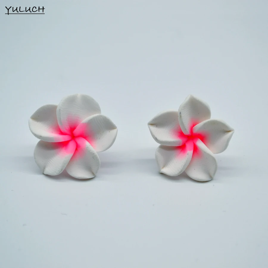 YULUCH женские серьги дворцовый темперамент Корейская женская мода милый цвет ручной работы Полимерная глина серьги-гвоздики цветок