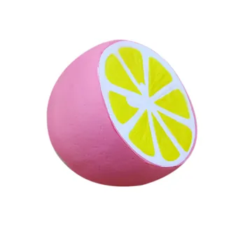 

Anti stress toys compress Jumo Half Lemon Suoer Slow Rising Scented Charms Stress Toy Gift Squish Toy Hot Sale