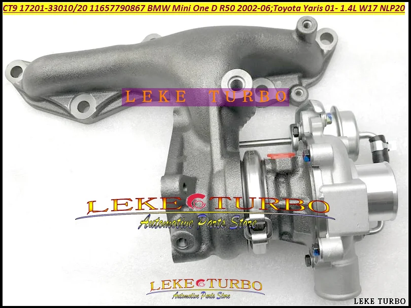 

Turbo CT2 17201-30130 17201 30130 17201 30130 17790867 for BMW Mini One For TOYOTA Yaris W17 NLP20 1.4L 1ND-TV 1ND TV 1NDTV