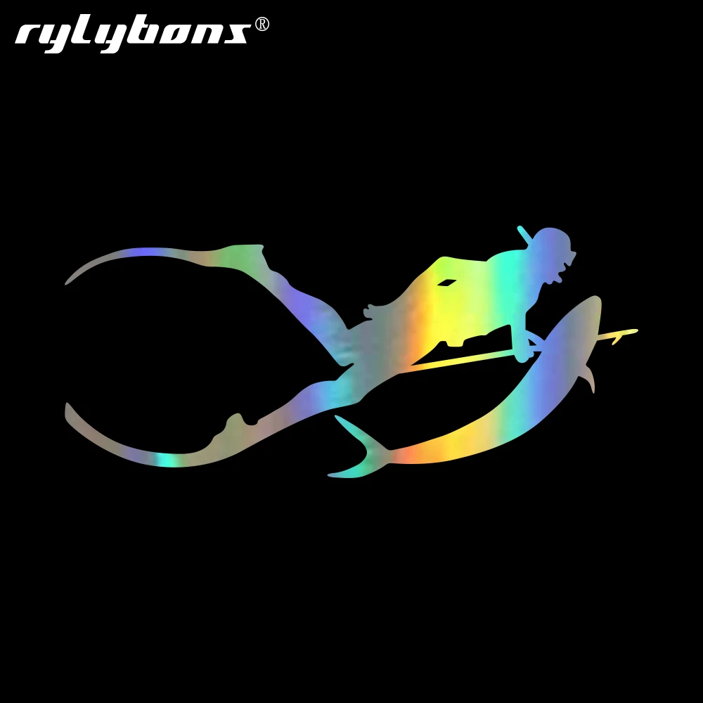 Rylybons Дайвинг рыбалка Автомобиль Стайлинг стикер автомобильные наклейки и кузов
