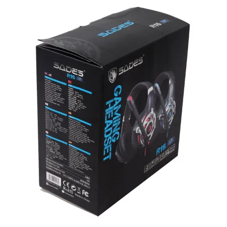 SADES R16 игровая гарнитура наушники USB 7 1 объемное стерео для ПК/ноутбука