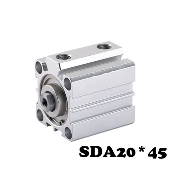 

SDA20*45 Cylinder SDA thin cylinder sub type 20mm inner diameter 45mm stroke pneumatic cylinder.