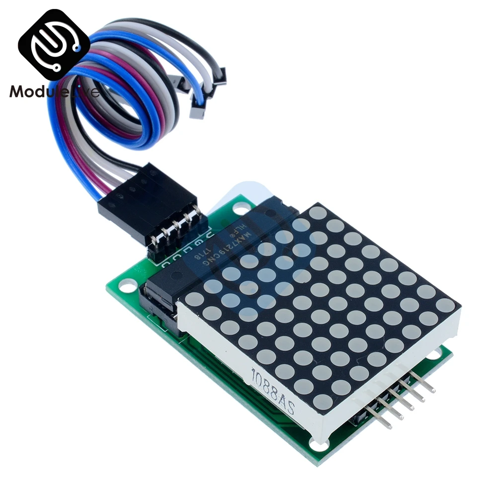 Матрица светодиодная MAX7219 модуль управления ler MCU дисплея 8*8 для Arduino интерфейса 5 В