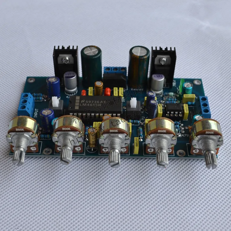 DIY HIFI аудио fever усилитель тональности доска LM4610 тон+ NE5532 Предварительный усилитель доска