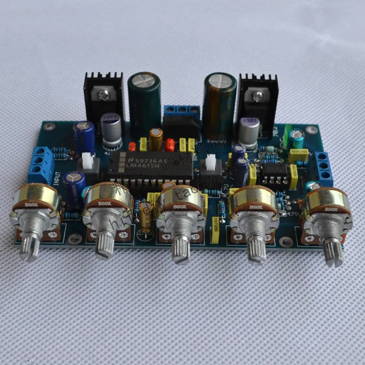 Hi Fi аудио усилитель тональности LM4610 tone + плата предварительного усилителя
