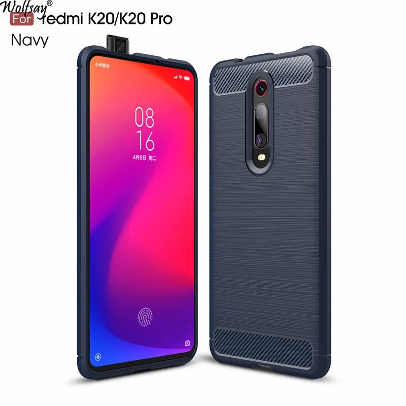 

Wolfsay Anti-knock Case For Xiaomi Redmi K20 Pro Case Soft TPU Brushed Case For Xiaomi Mi 9T Pro Phone Fundas for Redmi K20 Pro