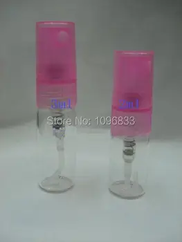 

3ML 3CC Glass Vial Perfume Spray Atomizer Small parfum Sample Bottles Glass Spray Perfume Tester Refillable Bottle 50pcs/Lot