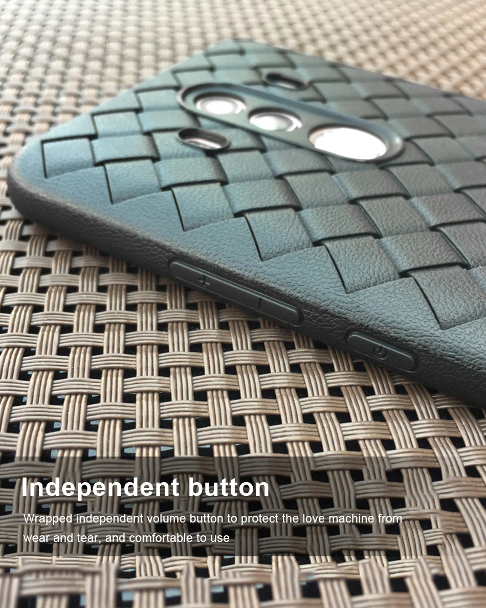 !ACCEZZ Luxury Soft TPU Ultra-thin Protective Back Cover Shell For Huawei Mate1010pro Phone Cases BV Weave Capa Fundas Coque (7)