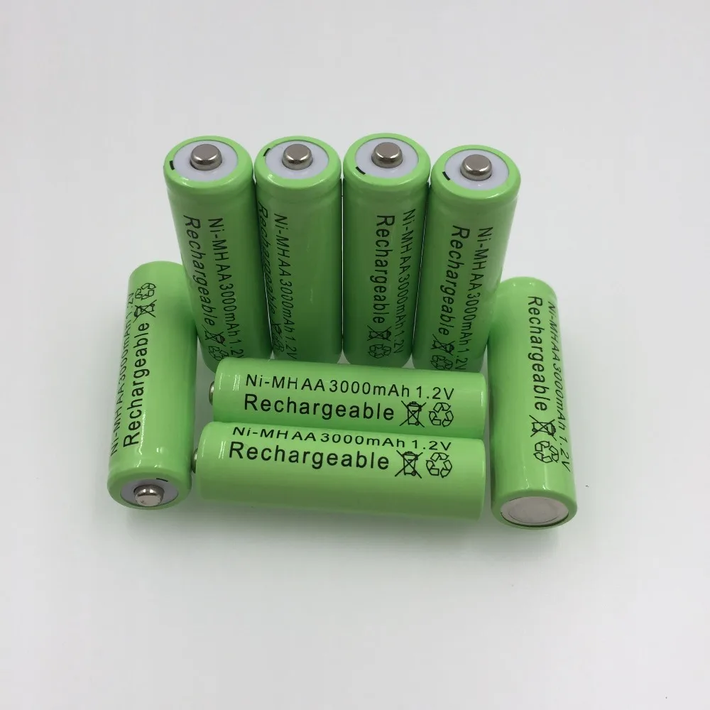 Lote AA 1,2V 3000 mAh NI MH AA Pre-cargado bateras recargables NI-MH recargable AA batera para juguetes micrfono de la cmara