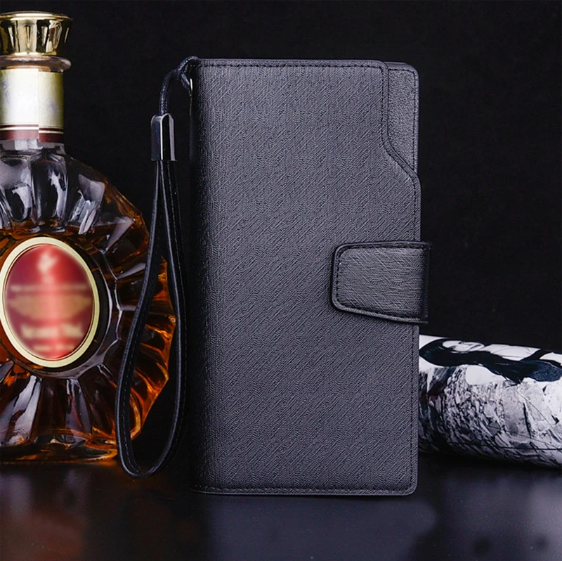 

Artmi Men Leather Wallet Retro Large Capacity Man Hand Bag Change Bag Card Holder Phone Buckle Wallet