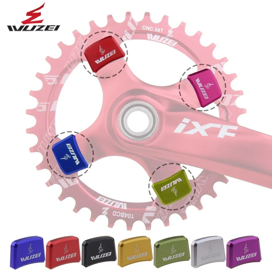 WUZEI 4 قطعة Chainring الترباس دراجة هوائية جبلية Chainwheel الديكور مسامير CNC 7075 MTB دراجة القرص المسمار ل Crankset دراجة أجزاء WUZEI 4 قطعة Chainring الترباس دراجة هوائية جبلية Chainwheel الديكور مسامير CNC 7075 MTB دراجة القرص المسمار ل Crankset دراجة أجزاء