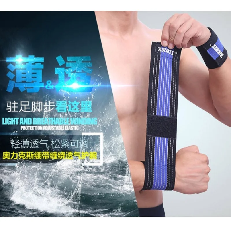 

AOLIKES 1PC Looping design High Elasticity Wristband/ basketball weightlifting training bandage / three optional color