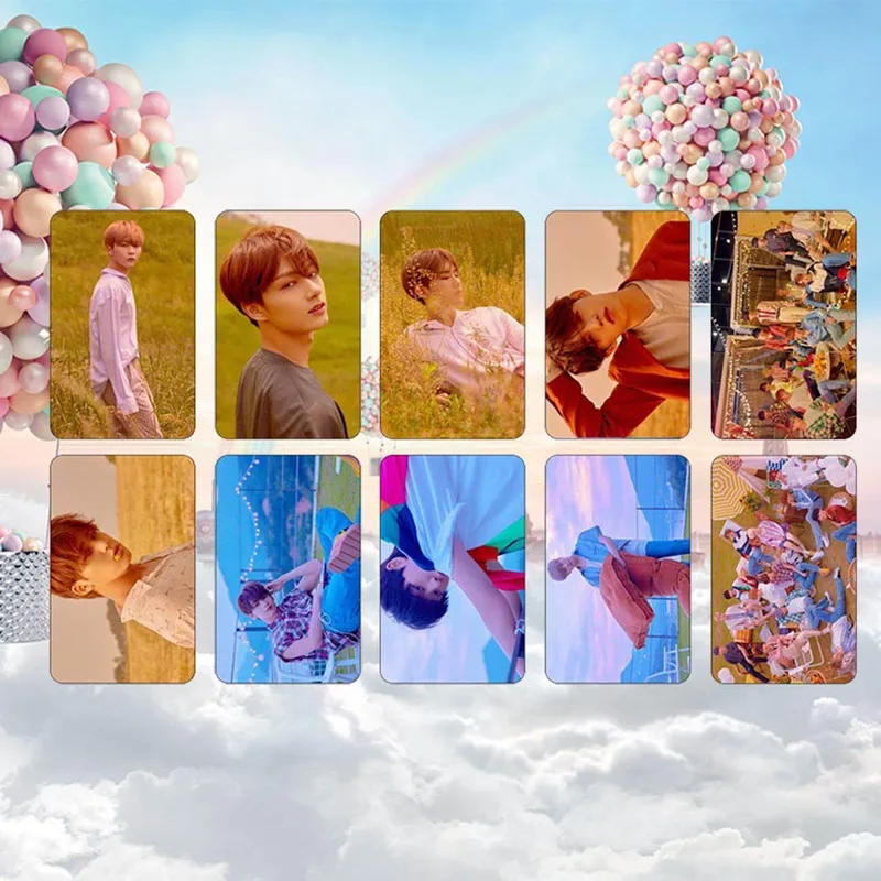 

10pcs/set K-pop Seventeen You Make My Day Photo Card Sticker Mini 5th Album Photocard Sticker