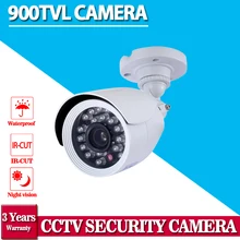 2016 Главная HD ВИДЕОНАБЛЮДЕНИЯ 1/3 «CMOS 900TVL ИК Пуля безопасности cctv камера с 36 шт. СИД ИК 25 М ИК Расстояние 3.6 ММ/6 ММ объектив камеры