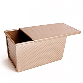 

Bread Toast Mold Non Stick Aluminized Rose Gold metal 19.5x10.3x11.3cm